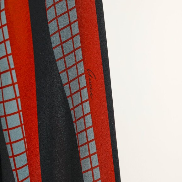 Gucci PF/15 Dusty Avio Triangle-Print Silk Shirt - Picture 7 of 10